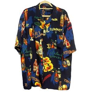 Koman Sport Summer Beer Hawaiian Men's Shirt Sz XL